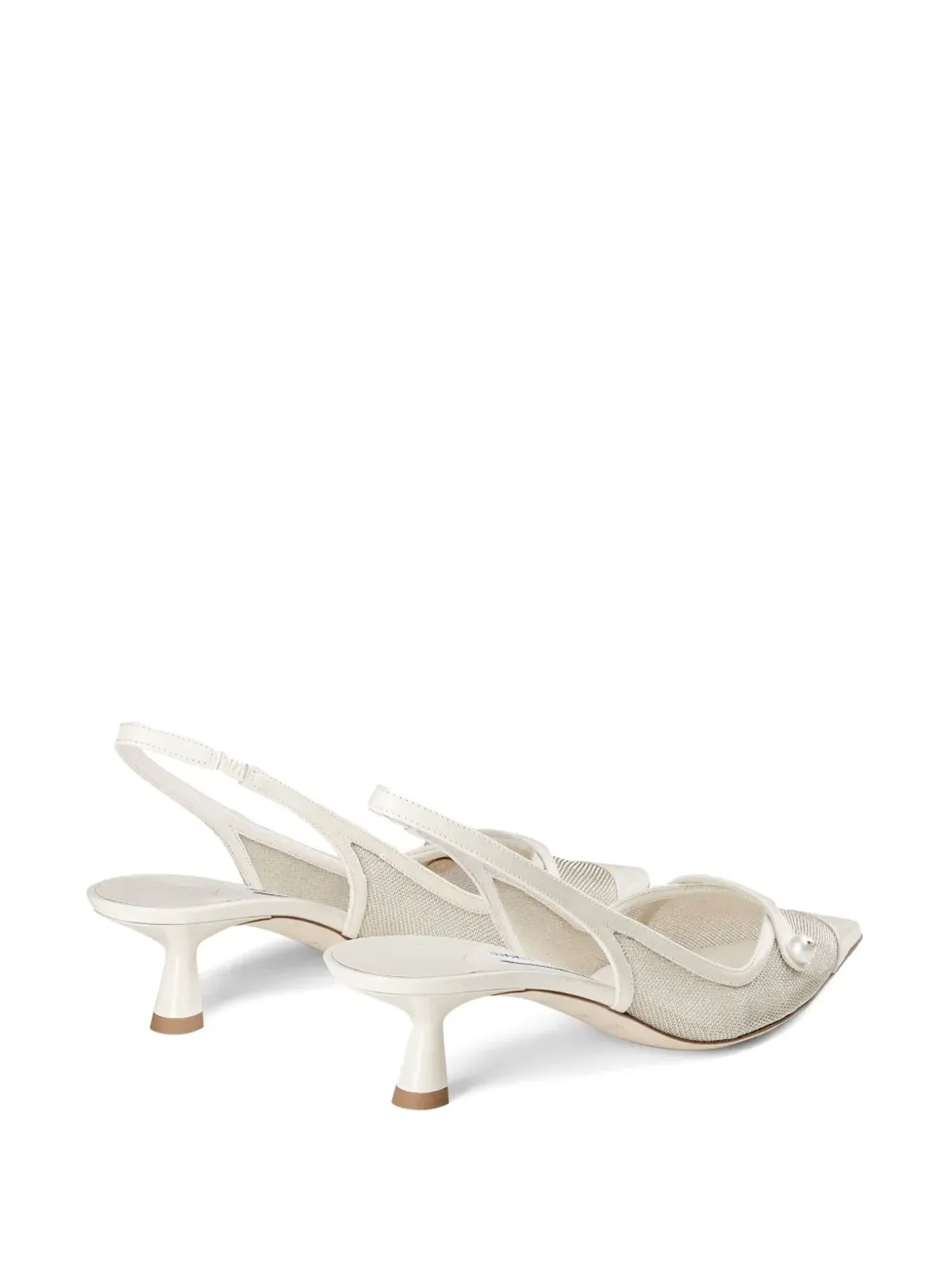 Jimmy Choo Amita スリングバックパンプス - シルバー - 画像3
