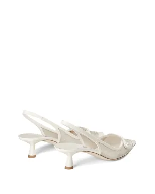 Jimmy Choo Amita スリングバックパンプス - シルバー - サムネイル3