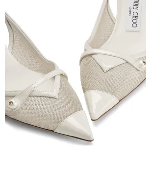 Jimmy Choo Amita スリングバックパンプス - シルバー - サムネイル4