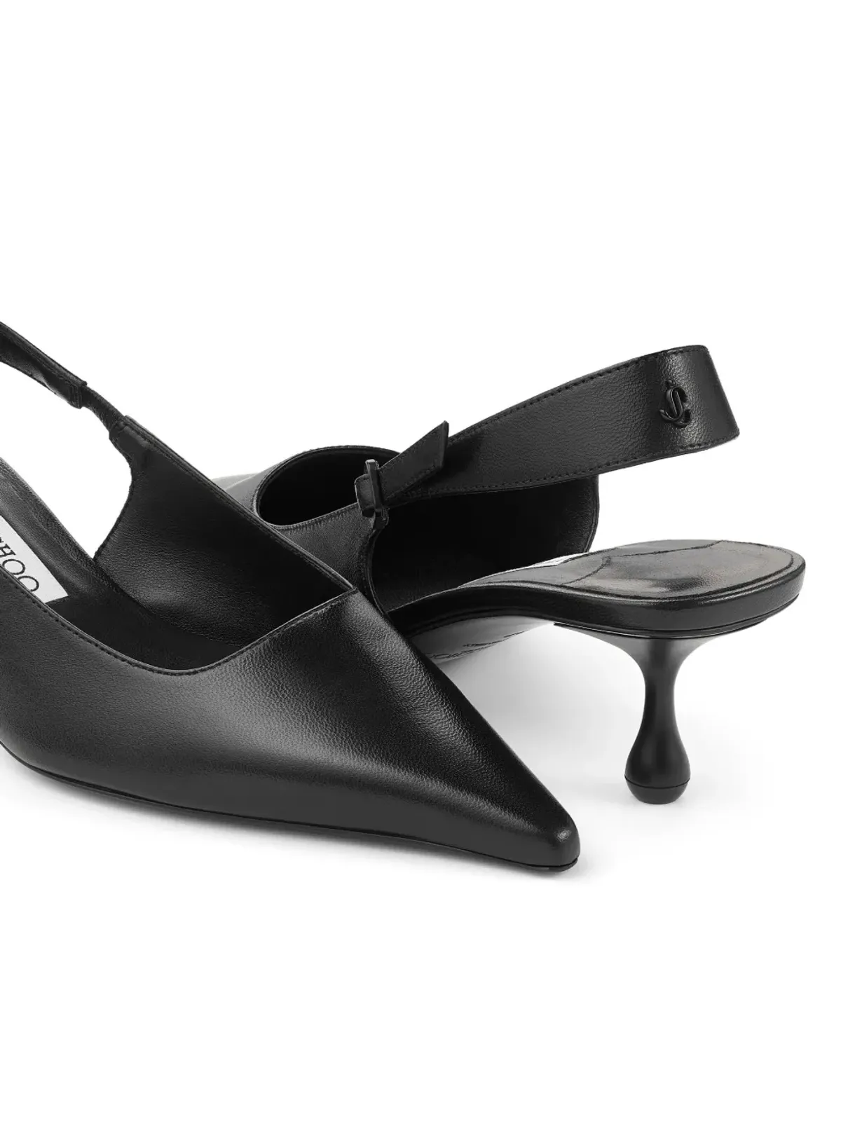 Jimmy Choo Amel 50mm レザー パンプス ブラック - 画像5