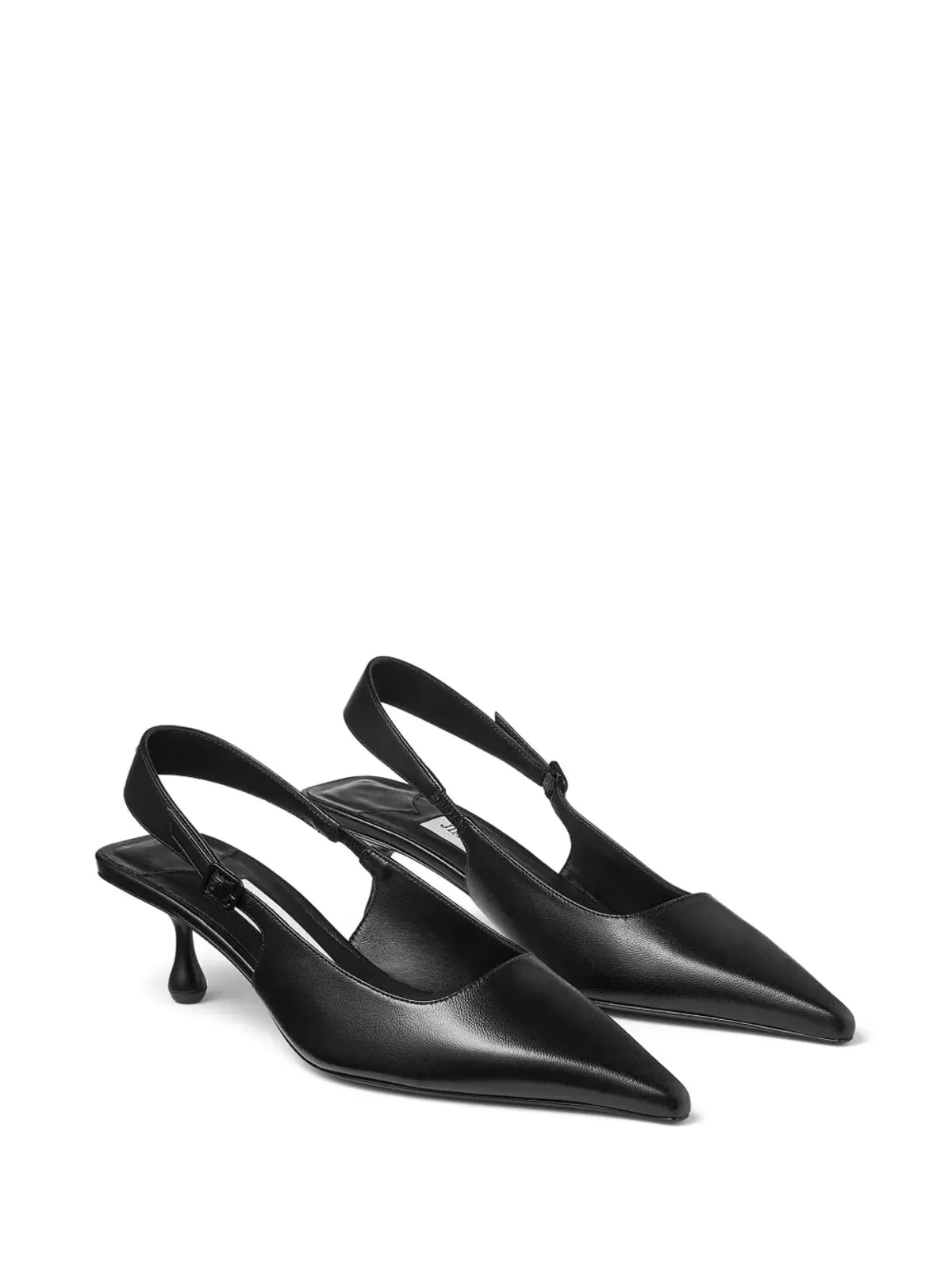 Jimmy Choo Amel 50mm レザー パンプス ブラック - 画像2