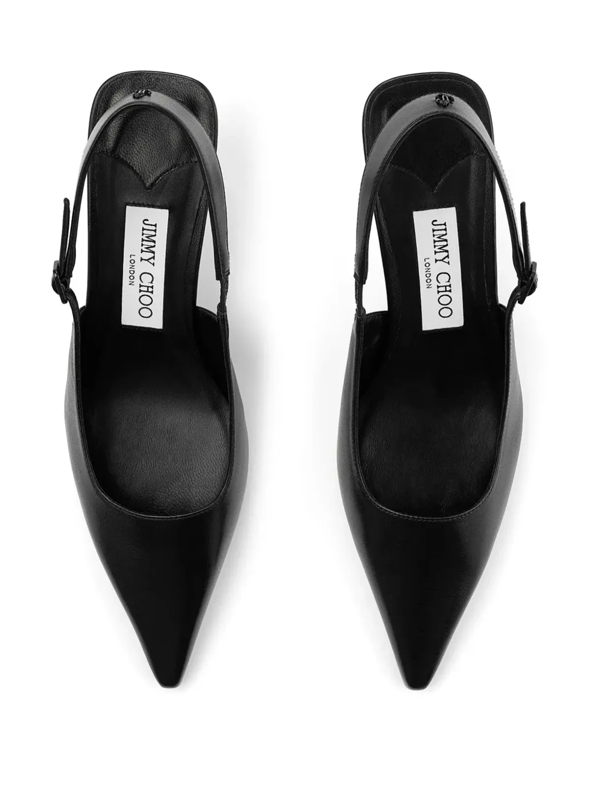 Jimmy Choo Amel 50mm レザー パンプス ブラック - 画像4