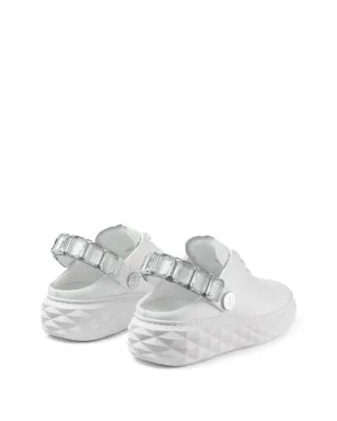Jimmy Choo ダイヤモンド マキシ スリングスリッパ - ホワイト - サムネイル3