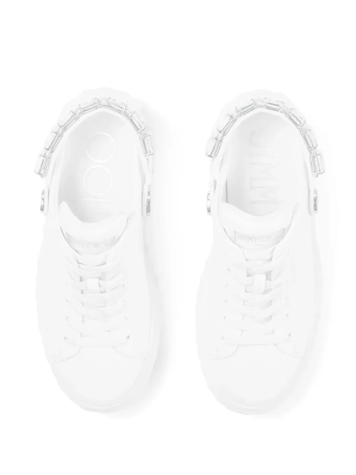 Jimmy Choo ダイヤモンド マキシ スリングスリッパ - ホワイト - 画像4