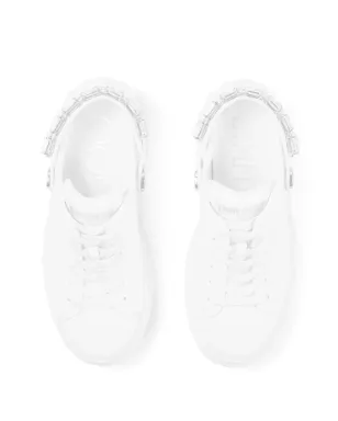 Jimmy Choo ダイヤモンド マキシ スリングスリッパ - ホワイト - サムネイル4