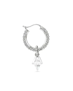 Jimmy Choo クリスタルハートのフープピアス - サムネイル5