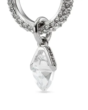 Jimmy Choo クリスタルハートのフープピアス - サムネイル2