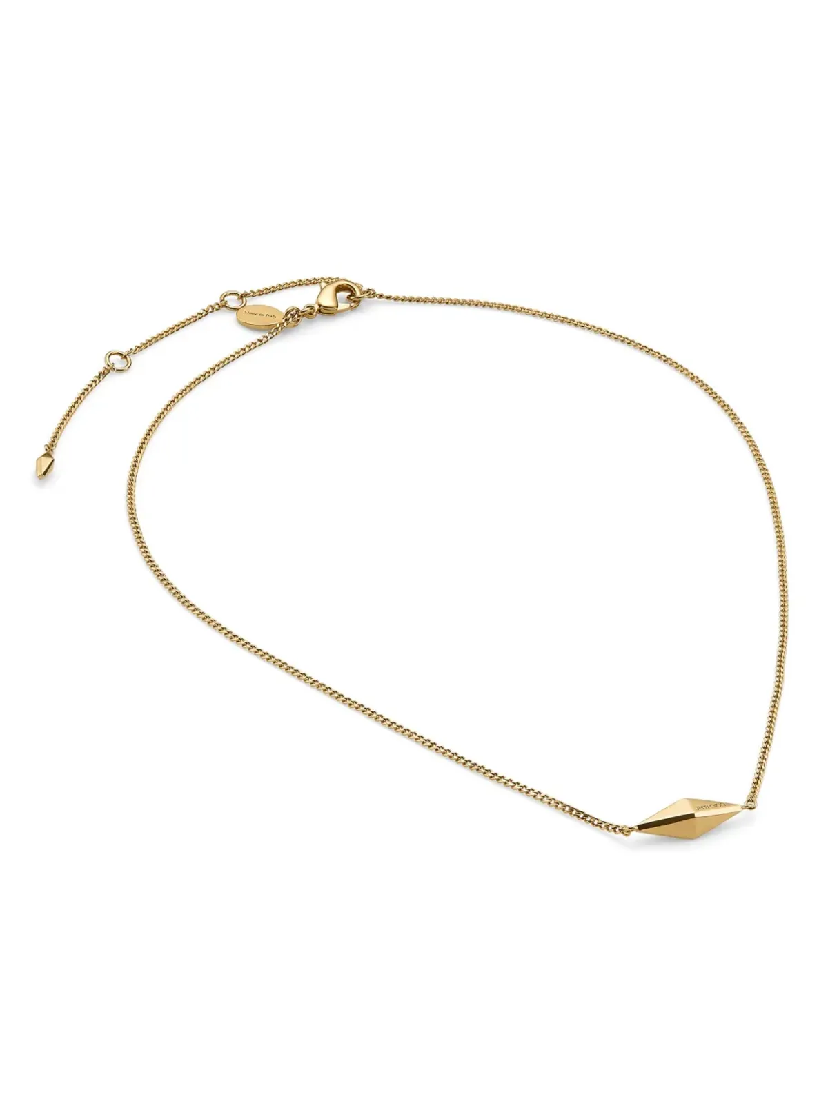 Jimmy Choo ダイヤモンドファインチェーンネックレス ゴールド - 画像2