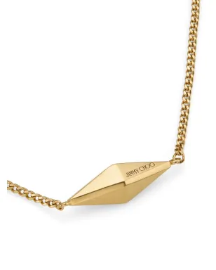 Jimmy Choo ダイヤモンドファインチェーンネックレス ゴールド - サムネイル3