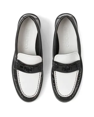 Jimmy Choo アディー ロゴプレート レザー ローファー ブラック - サムネイル4