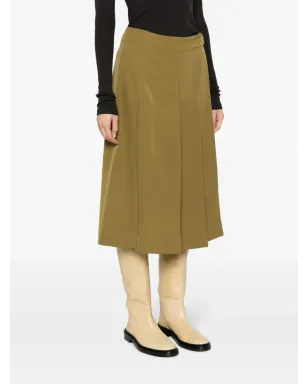 LEMAIRE プリーツ入りウールのラップスカート - サムネイル3