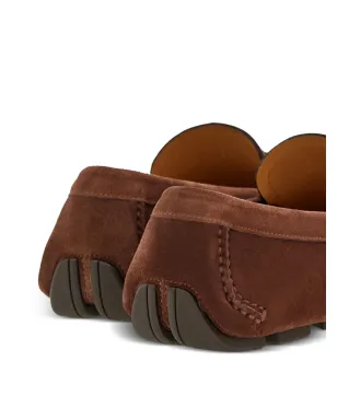 Ferragamo Gancini スエード ローファー - ブラウン - サムネイル3