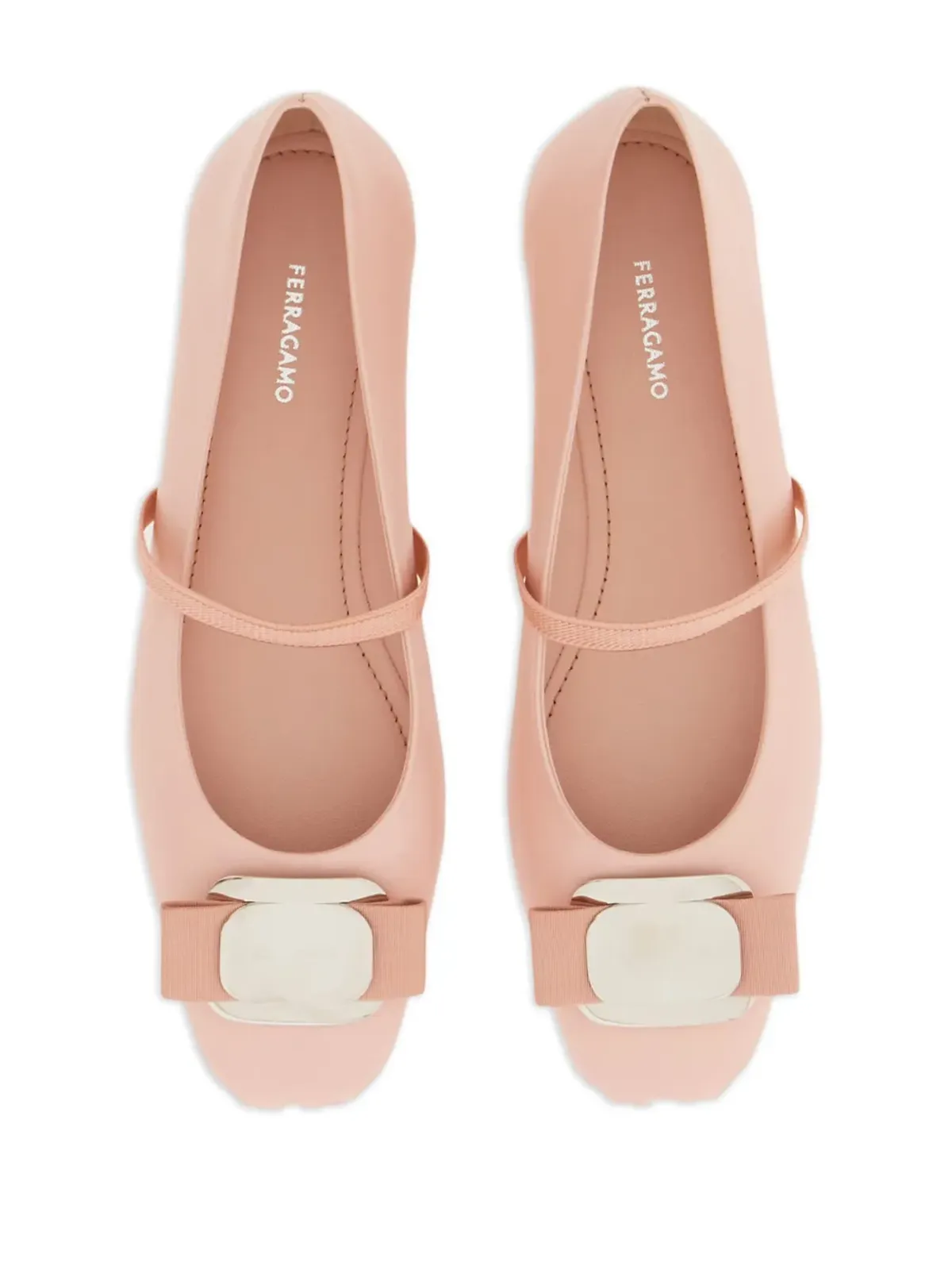 Ferragamo Vara フラット バレエシューズ - ピンク - 画像4