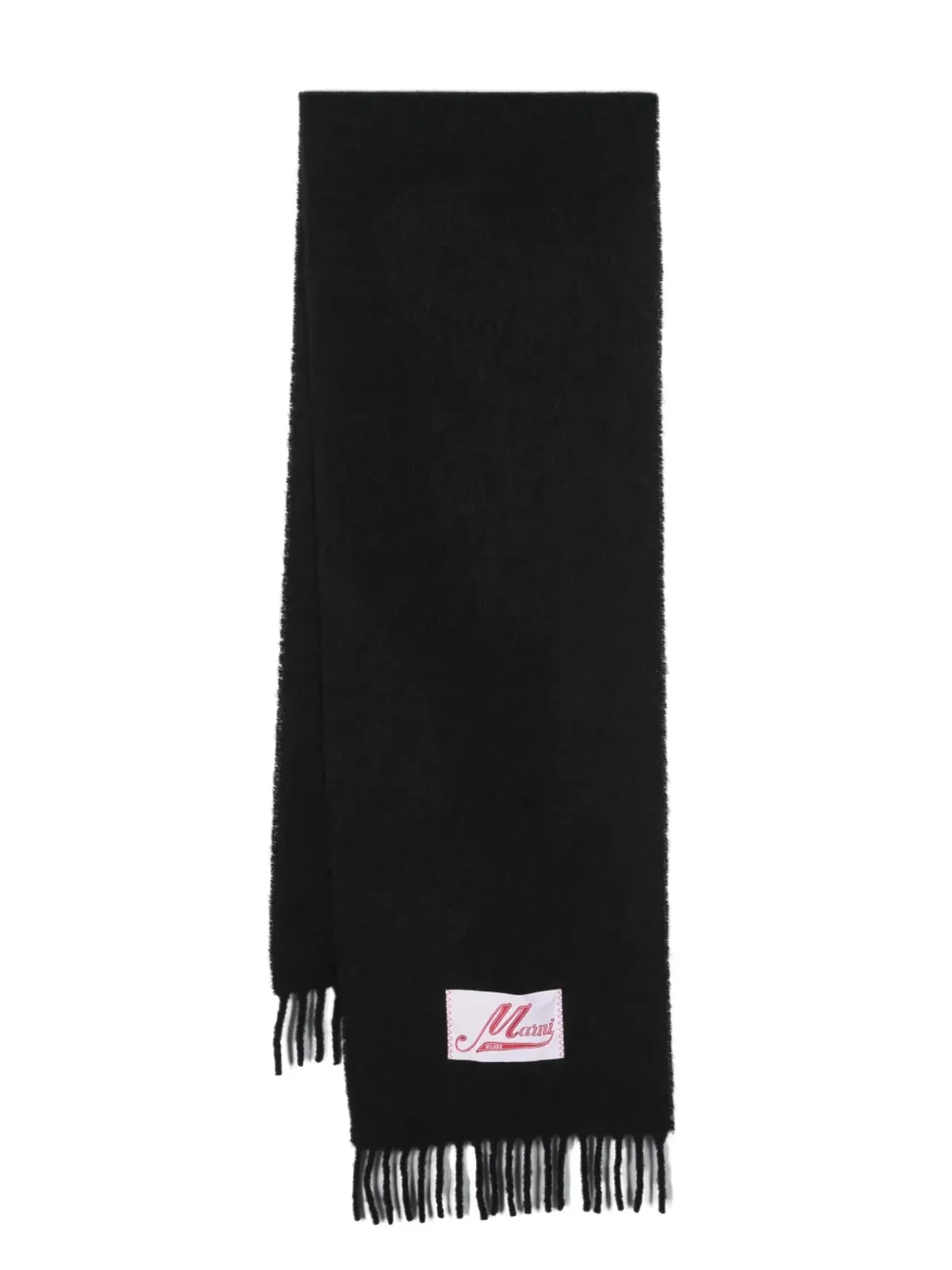 Marni ロゴパッチ ニットスカーフ - 画像1