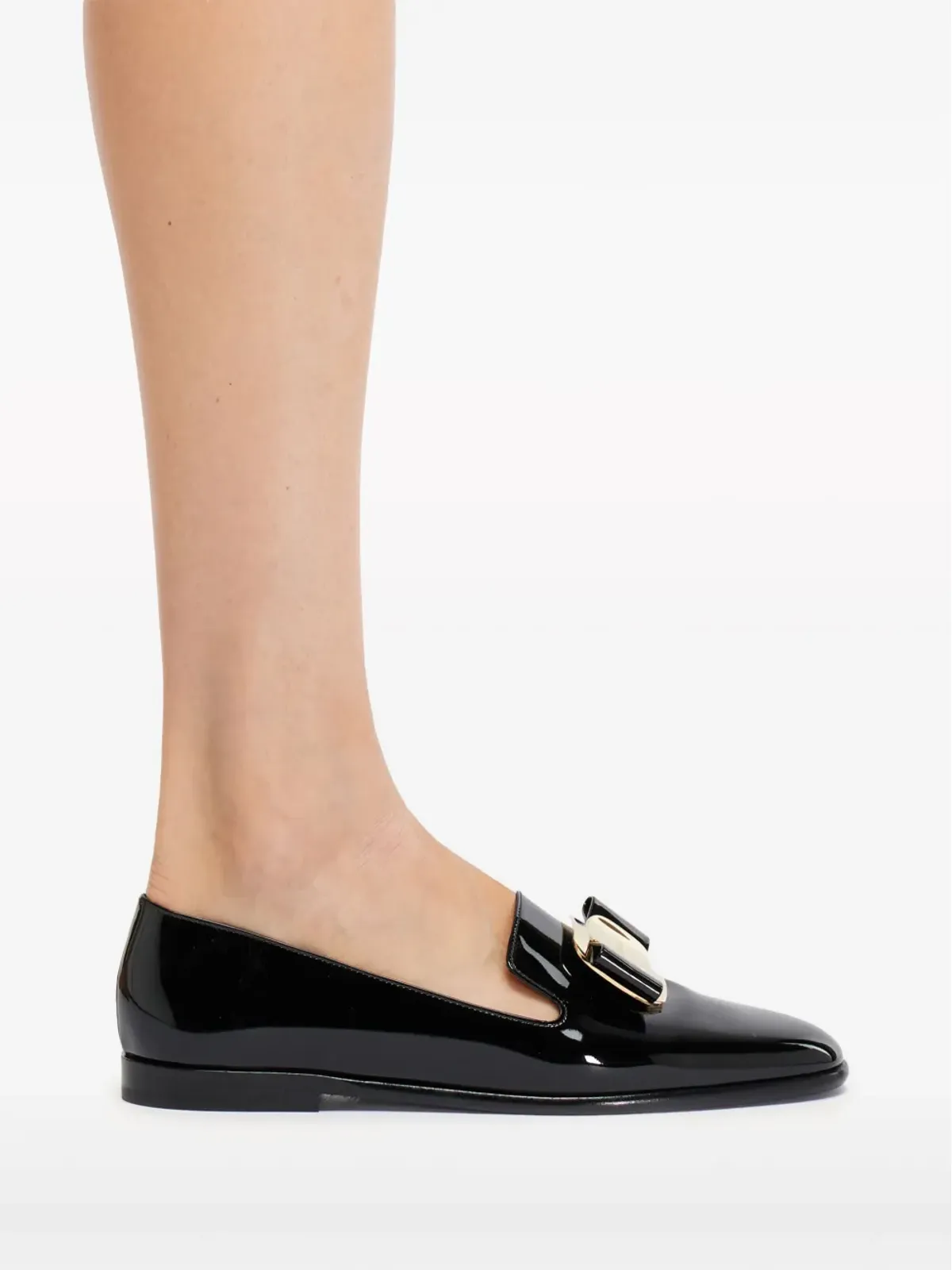 Ferragamo New Vara レザー ローファー - ブラック - 画像5