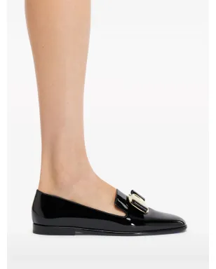 Ferragamo New Vara レザー ローファー - ブラック - サムネイル5
