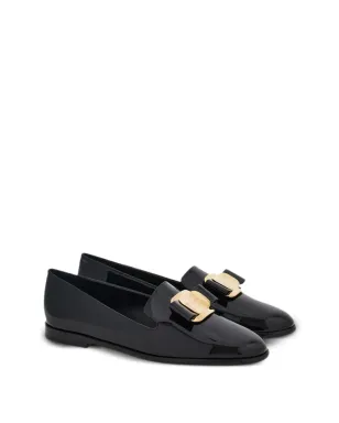 Ferragamo New Vara レザー ローファー - ブラック - サムネイル2