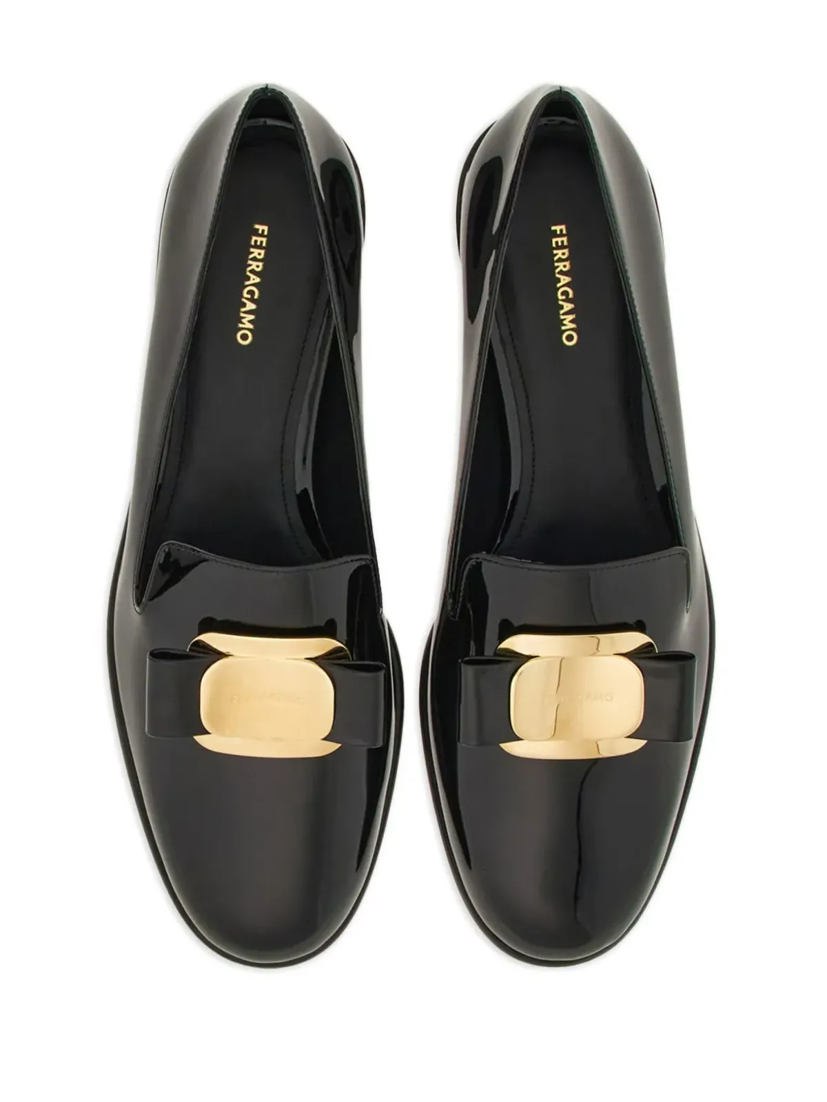 Ferragamo New Vara レザー ローファー - ブラック - 画像4