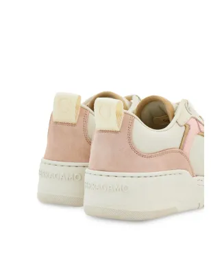 Ferragamo ガンチーニ レースアップスニーカー - ピンク - サムネイル3