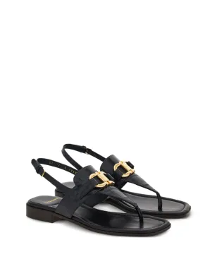 Ferragamo ガンチーニバックル レザー サンダル - サムネイル2