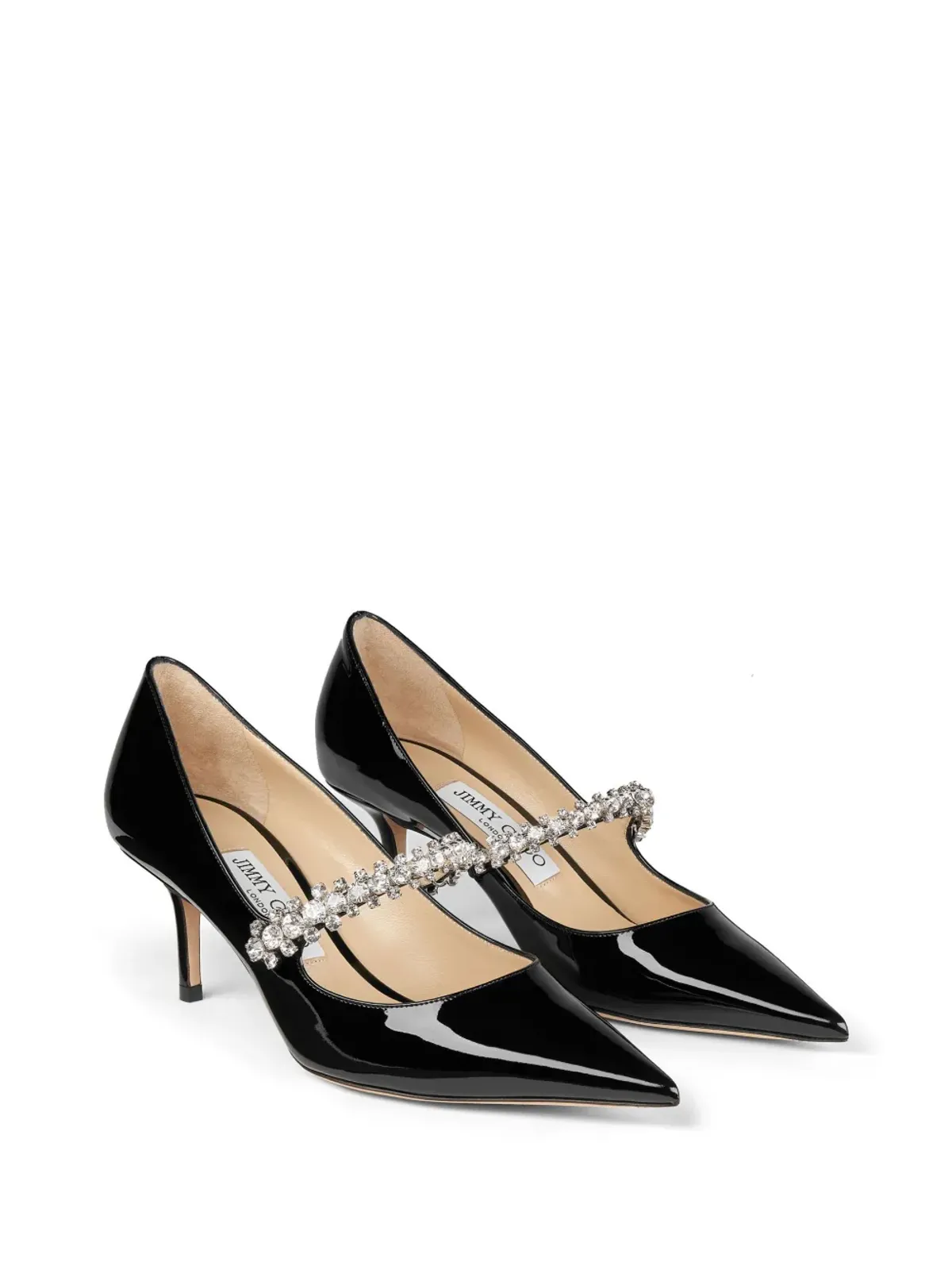 Jimmy Choo ビング 65mm パテントレザー パンプス - ブラック - 画像2