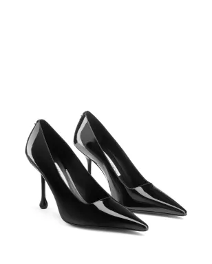 Jimmy Choo 95mm Ixia パテントレザー パンプス ブラック - サムネイル2