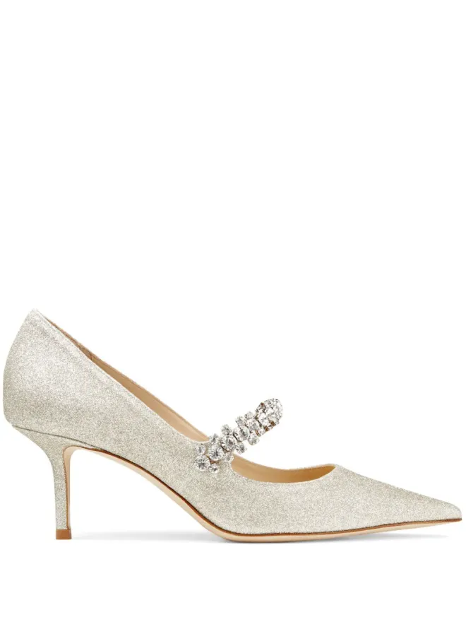Jimmy Choo Jimmy Choo Bing 65mm グリッターエフェクト パンプス - ゴールドの商品画像