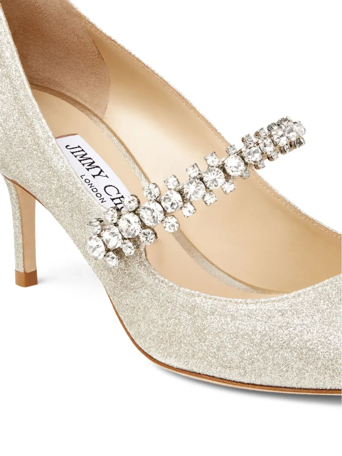 Jimmy Choo Bing 65mm グリッターエフェクト パンプス - ゴールド - 画像5