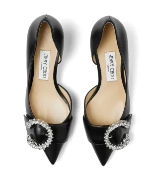 Jimmy Choo Melva Dorsay レザー パンプス ブラック - サムネイル5