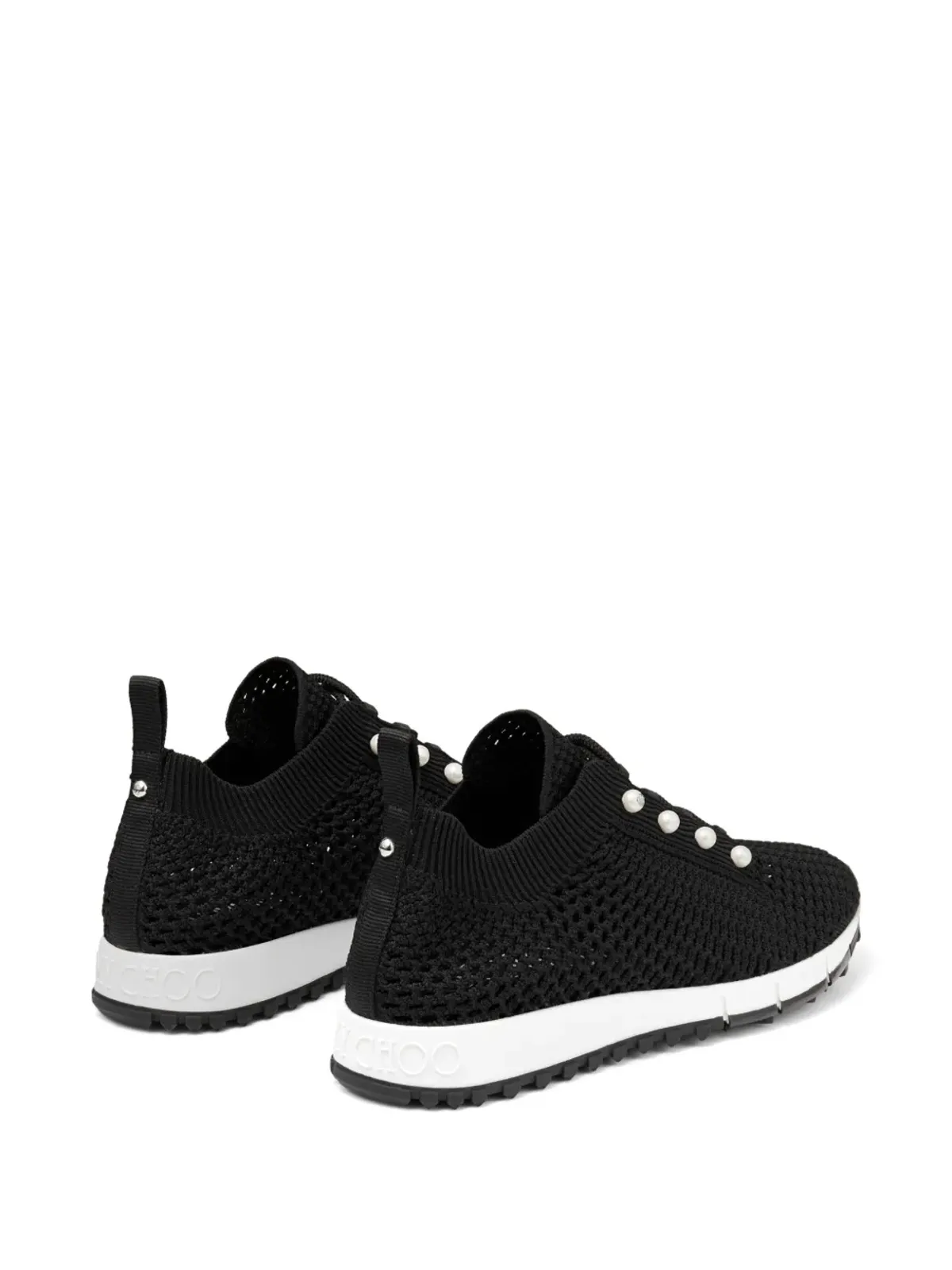 Jimmy Choo クロシェ編みスニーカー - ブラック - 画像2