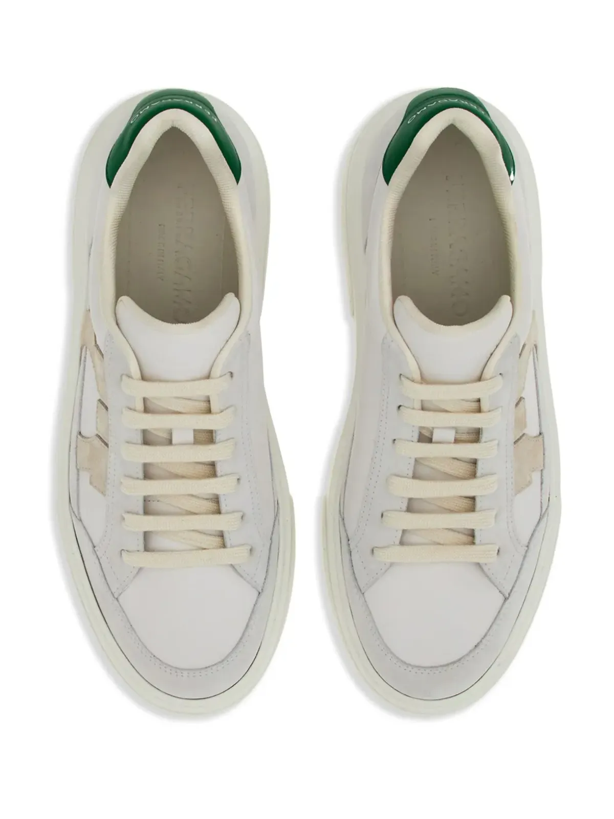 Ferragamo Gancini-patch カーフスキン スニーカー - ホワイト - 画像4