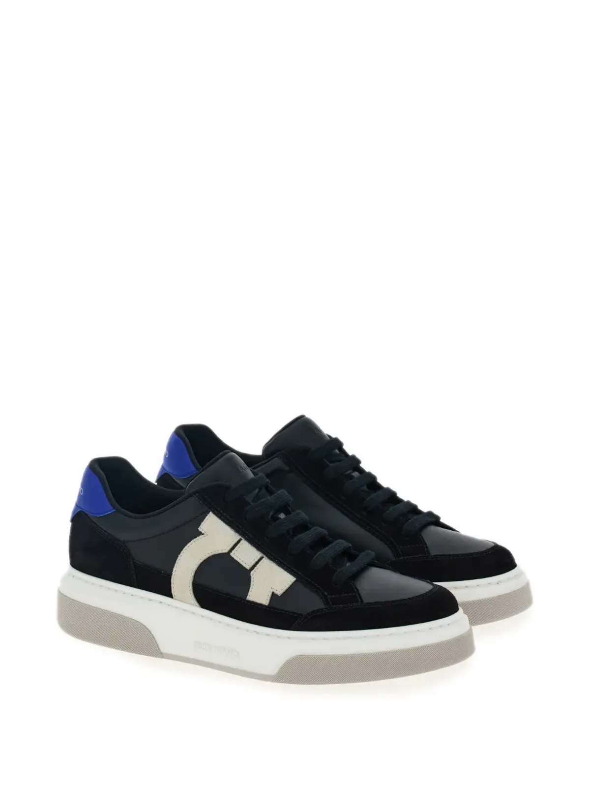 Ferragamo Gancini パネルドレザー スニーカー - マルチカラー - 画像2
