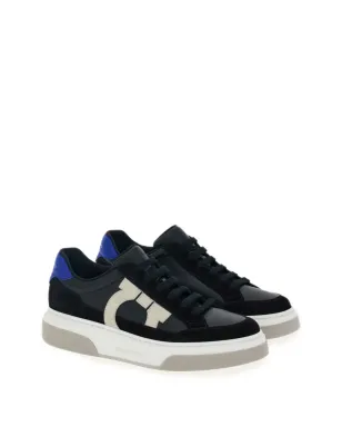 Ferragamo Gancini パネルドレザー スニーカー - マルチカラー - サムネイル2