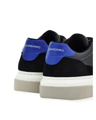 Ferragamo Gancini パネルドレザー スニーカー - マルチカラー - サムネイル3