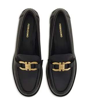 Ferragamo ガンチーニプレート付き レザー ローファー - サムネイル4