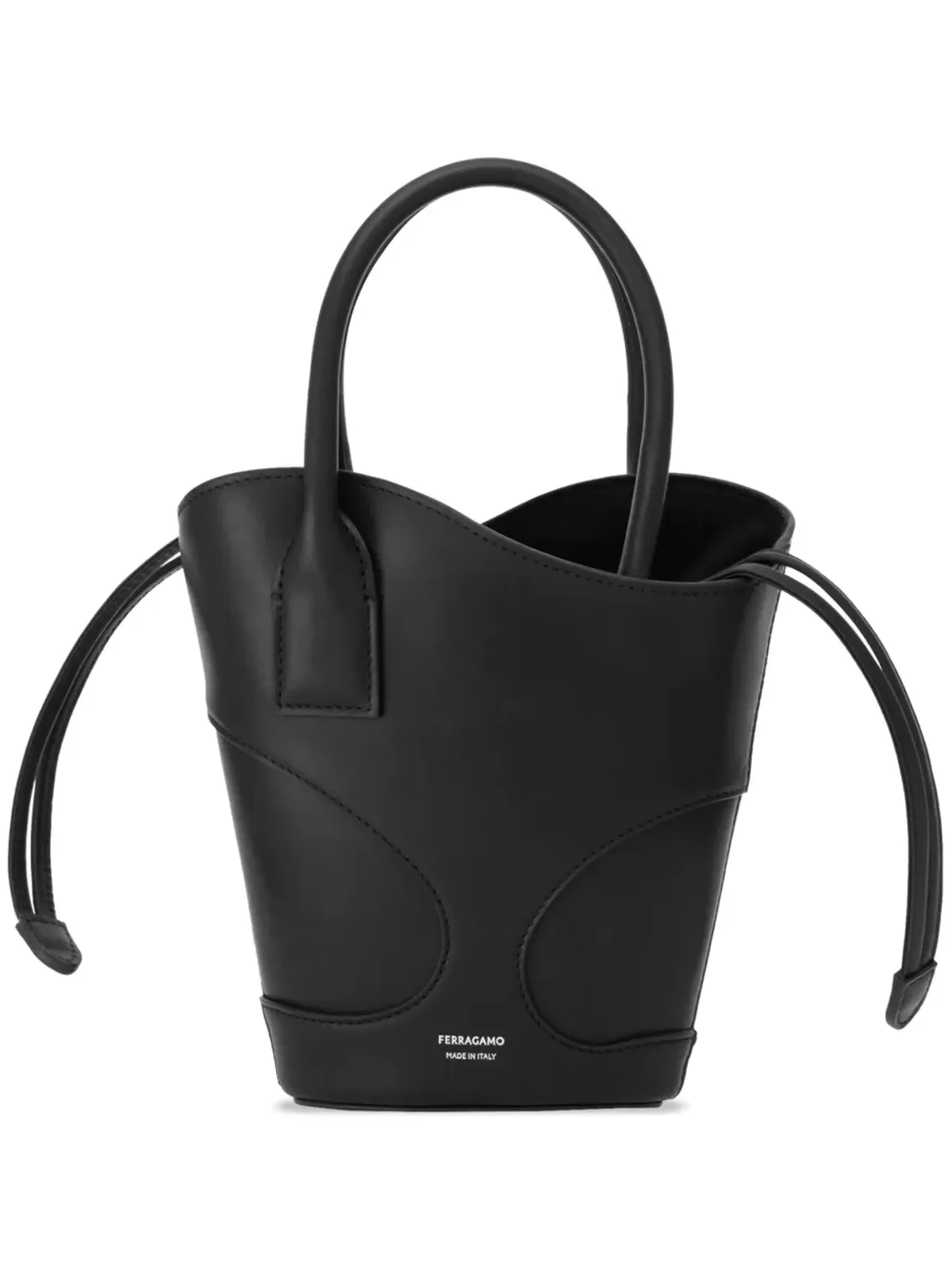Ferragamo ロゴプリント カットアウト トートバッグ - ブラック - 画像1