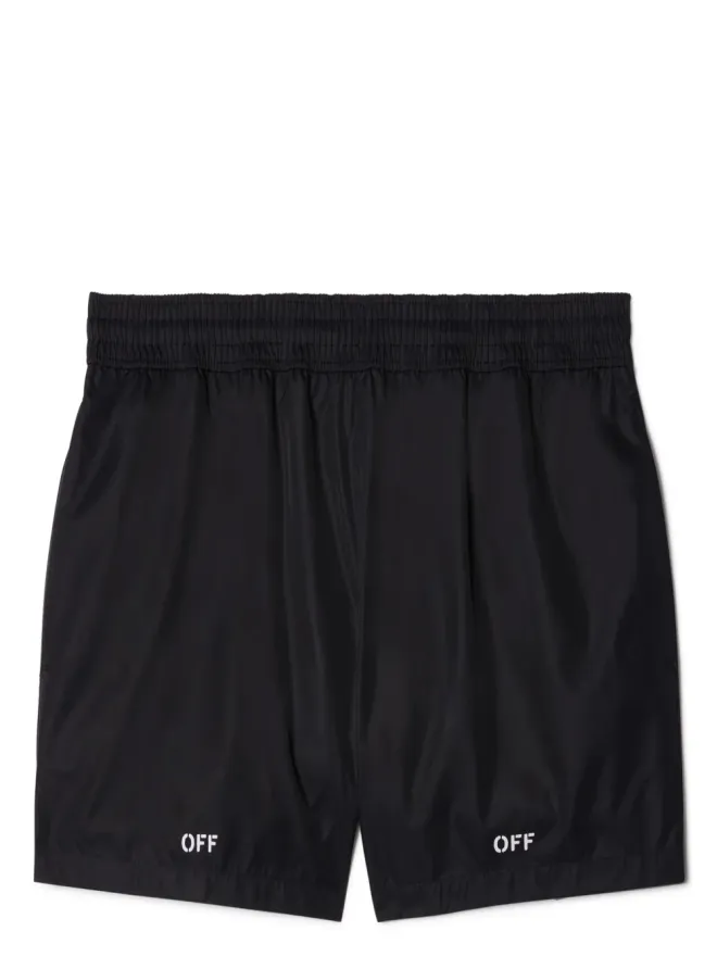 OFF-WHITE Off-White ロゴプリント スイムショーツの商品画像