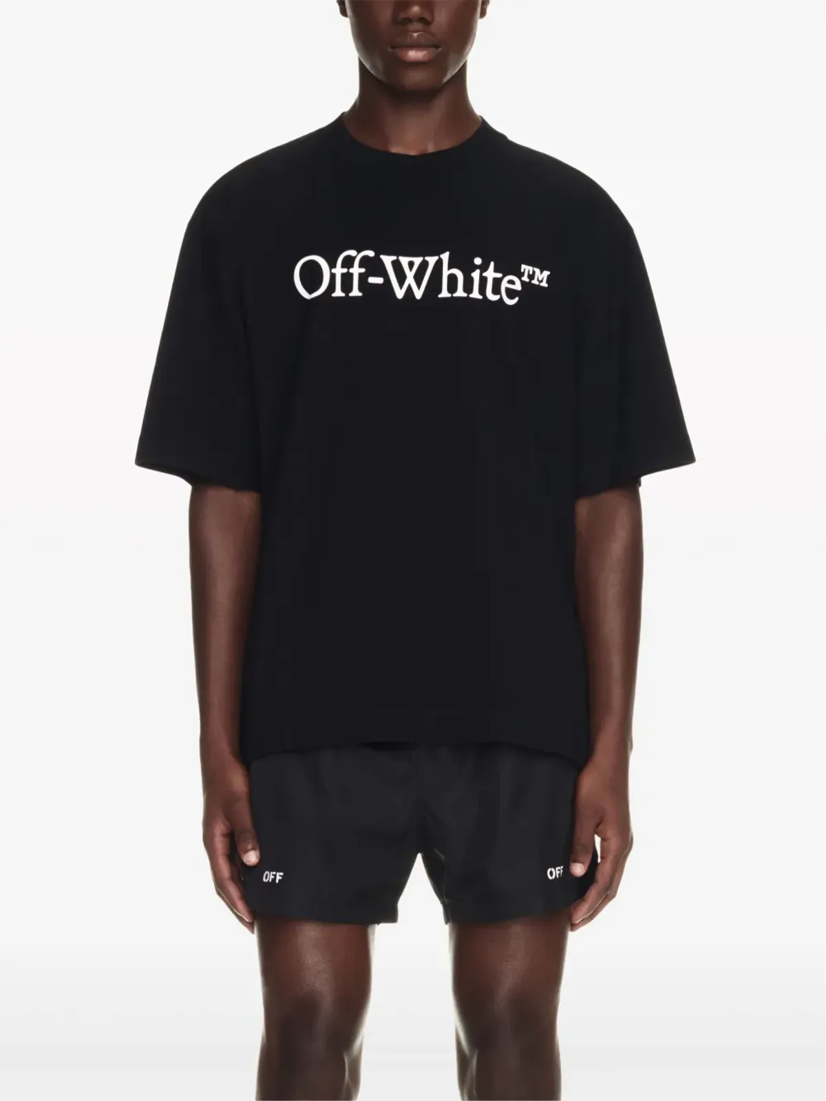 Off-White ロゴプリント スイムショーツ - 画像3