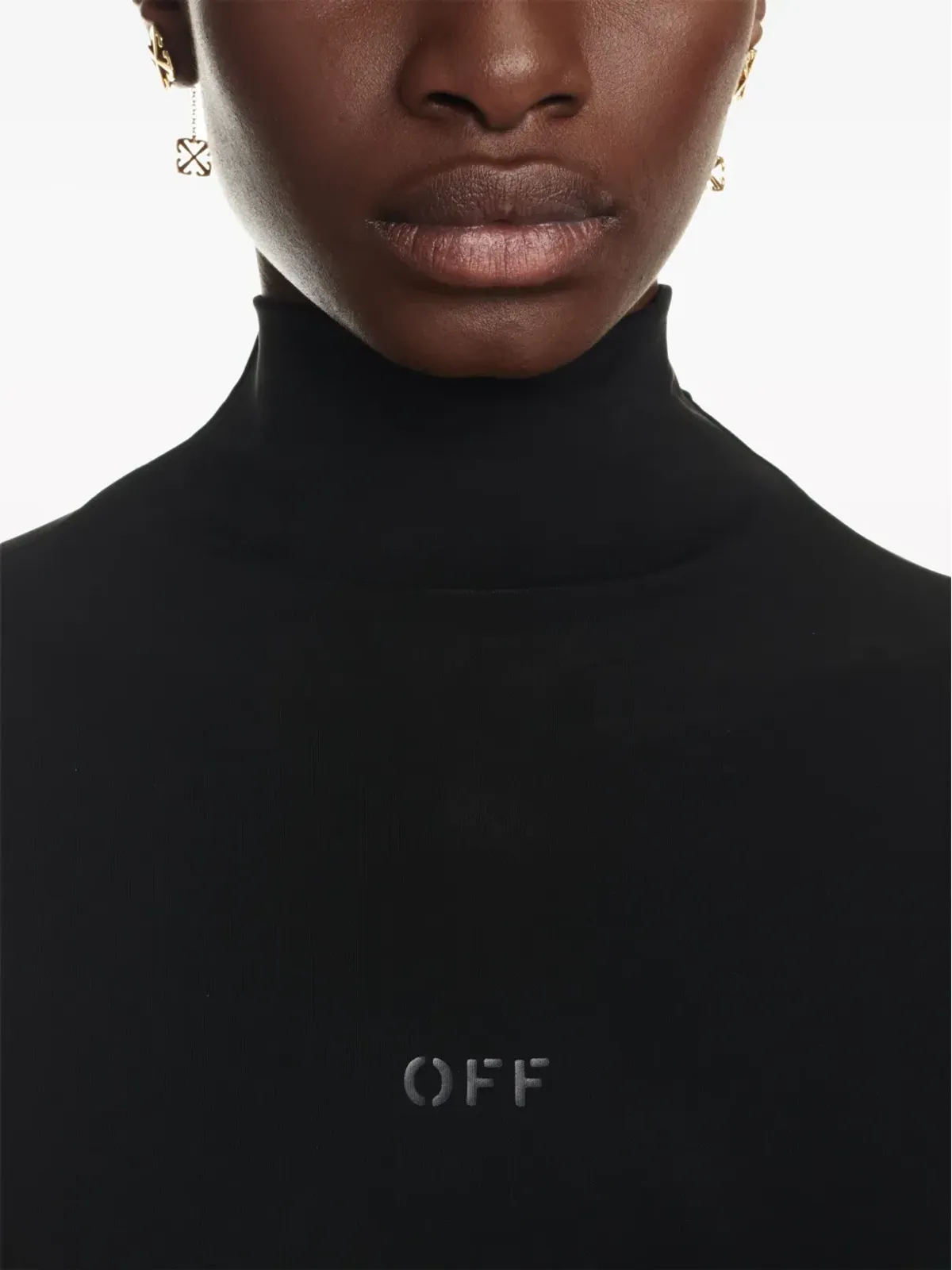Off-White ツイストディテール長袖ミニドレス - 画像5