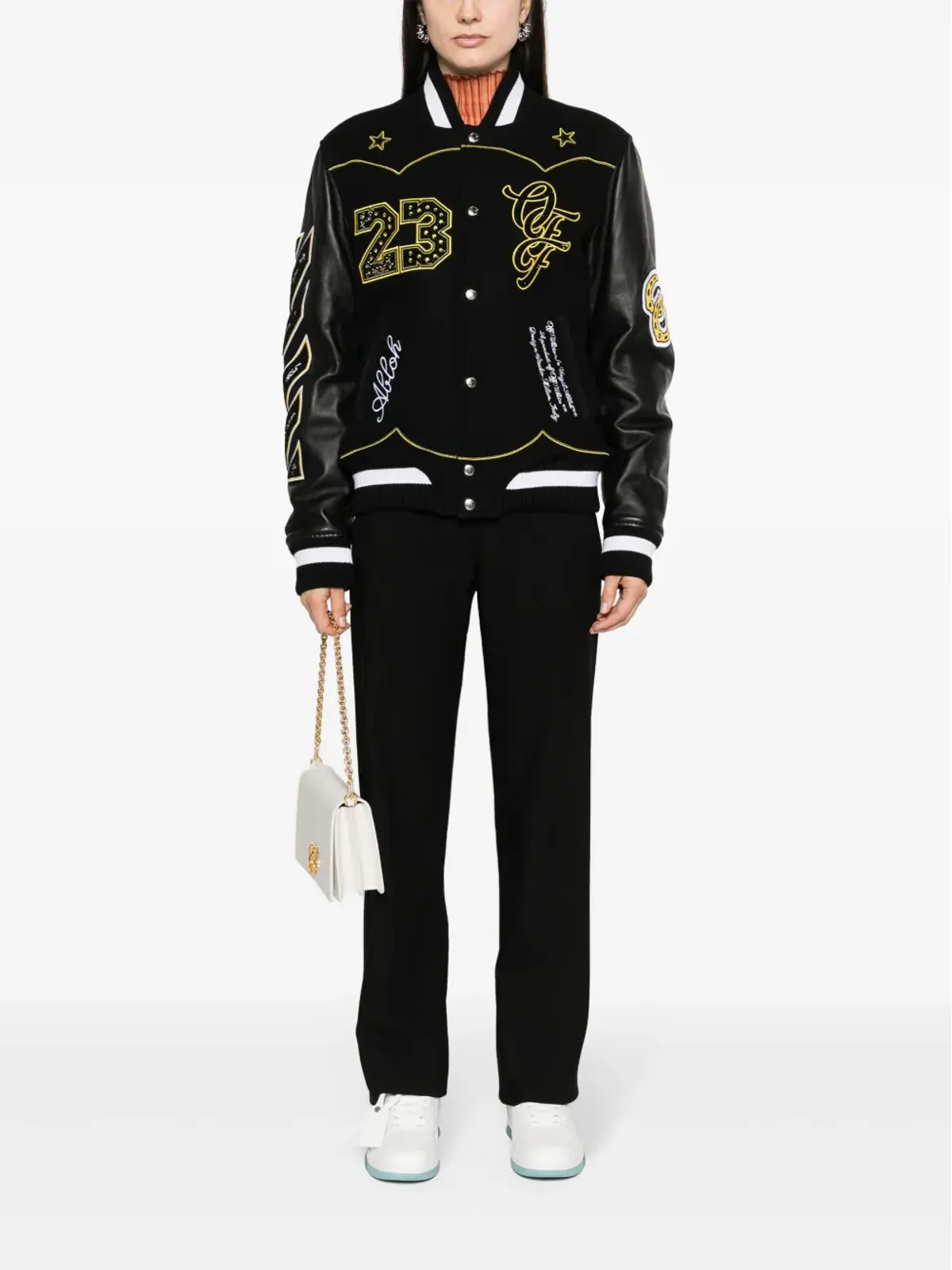 Off-White ホースシュー ボンバージャケット - ブラック - 画像2
