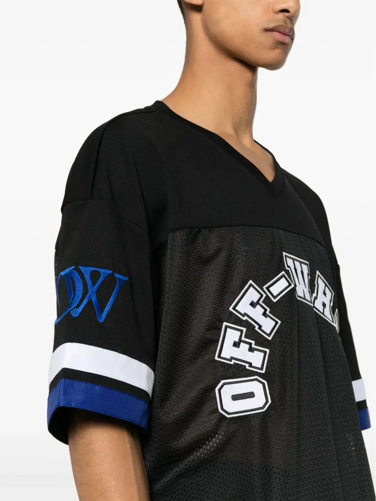 Off-White ロゴアップリケ付きパネルデザインTシャツ - 画像5
