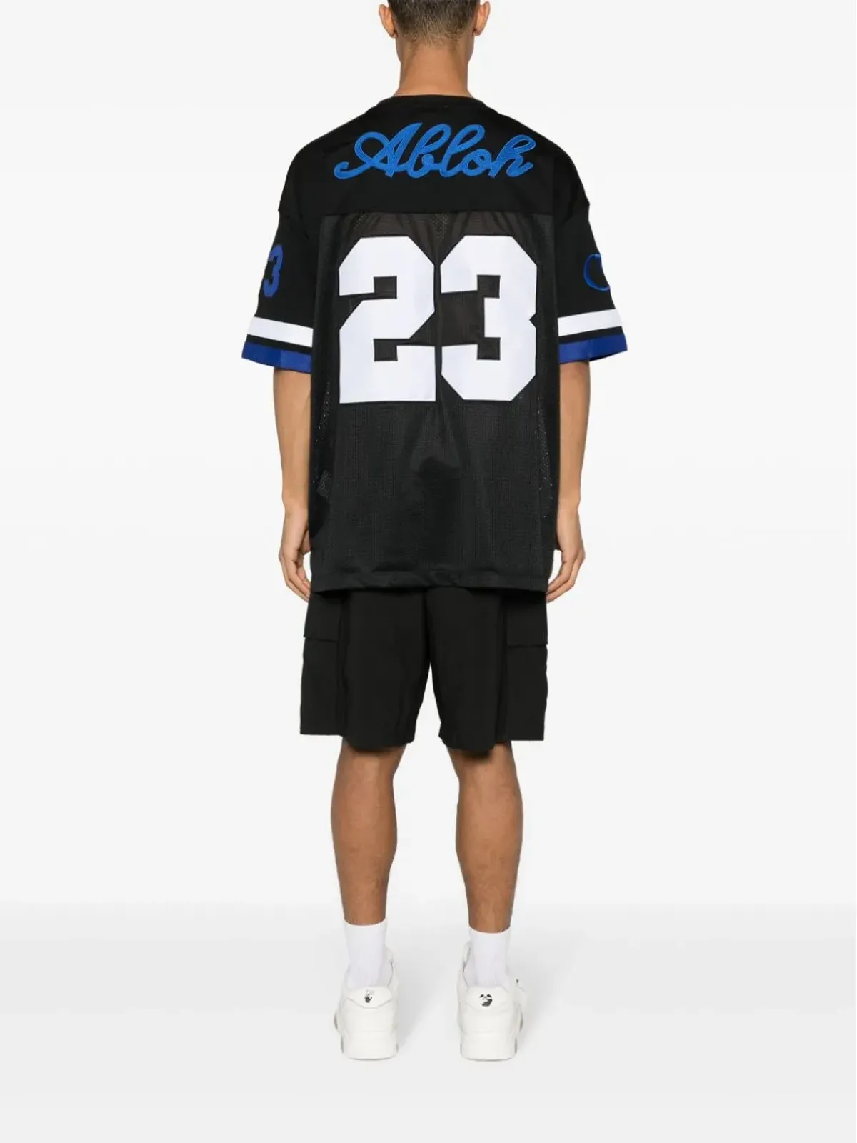 Off-White ロゴアップリケ付きパネルデザインTシャツ - 画像2