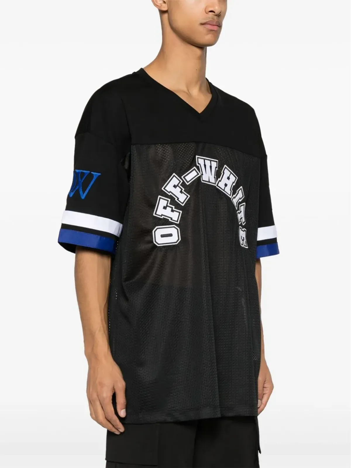 Off-White ロゴアップリケ付きパネルデザインTシャツ - 画像4