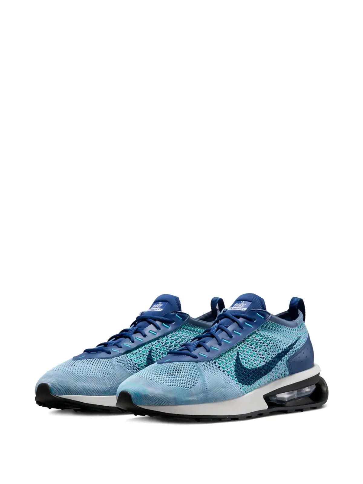 Nike Air Max Flyknit ディープロイヤルブルー/エレクトリックアルジー スニーカー - 画像2
