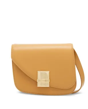 Ferragamo 小さめアシンメトリーレザーショルダーバッグ（ニュートラルカラー） - サムネイル1