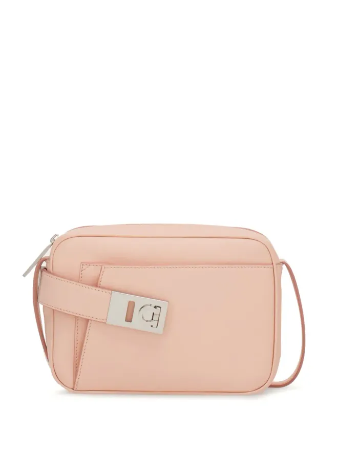FERRAGAMO Ferragamo 小型カメラケース レザー クロスボディバッグ - ピンクの商品画像