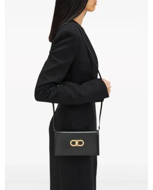 Ferragamo ダブルガンチーニ レザー ミニバッグ - ブラック - サムネイル2