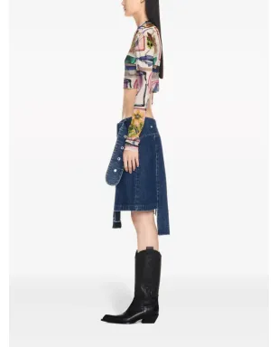 Off-White X-ray シアーなクロップドTシャツ - ニュートラルカラー - サムネイル3