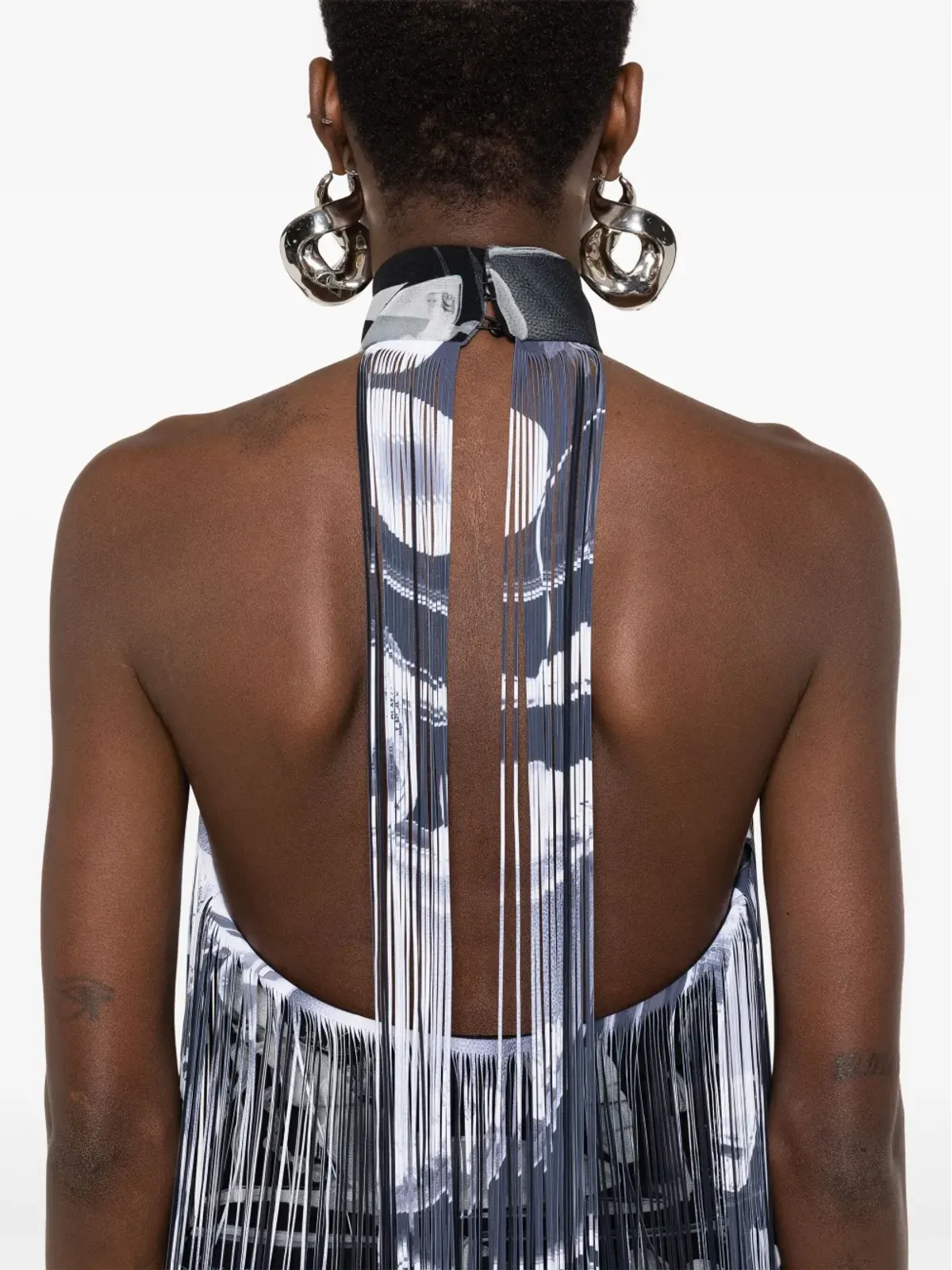 Off-White X-rayフリンジトップ ブラック - 画像5