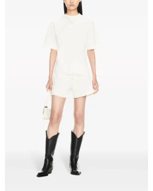 Off-White コントラストステッチ入りデニムショーツ - サムネイル2